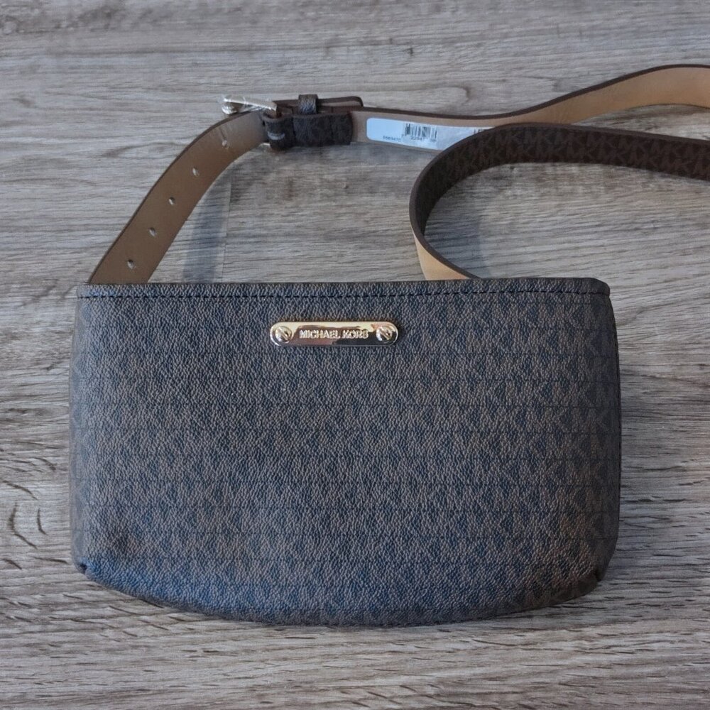 Michael Kors Signature Logo Fanny Belt Bag Purse - NEW